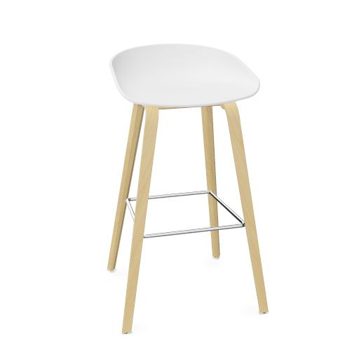 AAS 32 Stool polypropylene, wood base