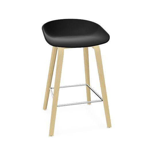 AAS 32 Stool polypropylene, wood base