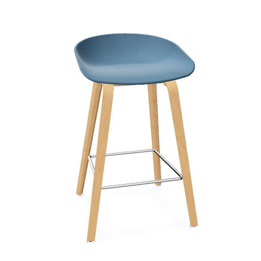 AAS 32 Stool polypropylene, wood base