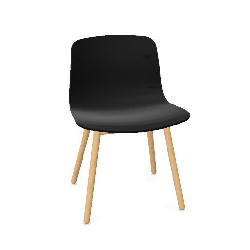 AAC 12 Chair polypropylene, wood base