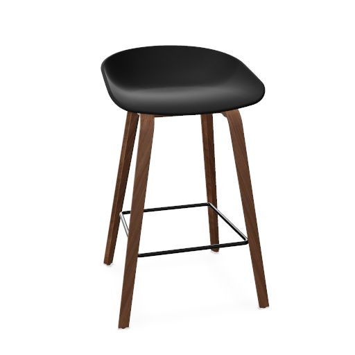 AAS 32 Stool polypropylene, wood base