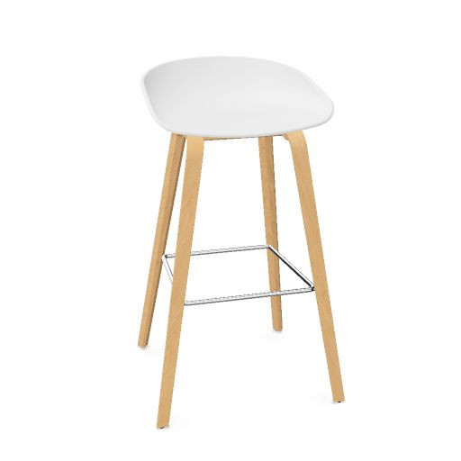 AAS 32 Stool polypropylene, wood base