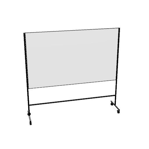 ONE beidseitig Whiteboard, schwarz 2067x