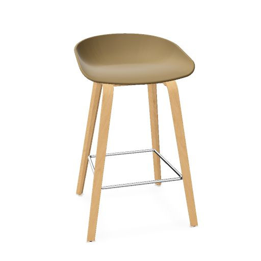 AAS 32 Stool polypropylene, wood base