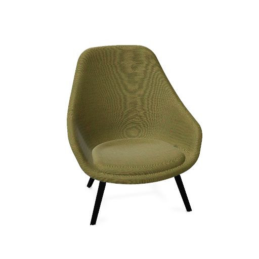 AAL 93 Lounge chair, wood base