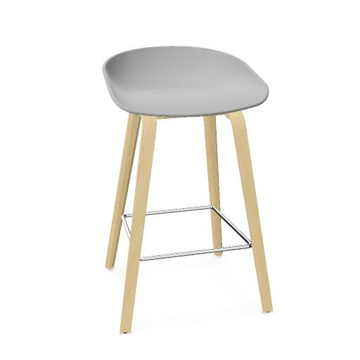 AAS 32 Stool polypropylene, wood base