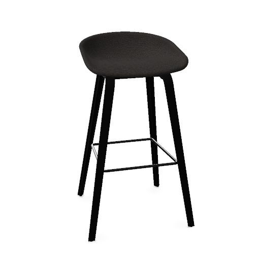 AAS 33 Stool full upholstery, wood base