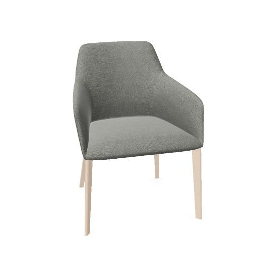 Armlehnstuhl mit gepolsterter Sitzfläche