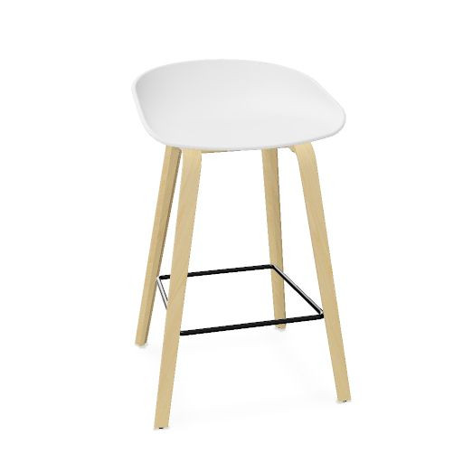 AAS 32 Stool polypropylene, wood base