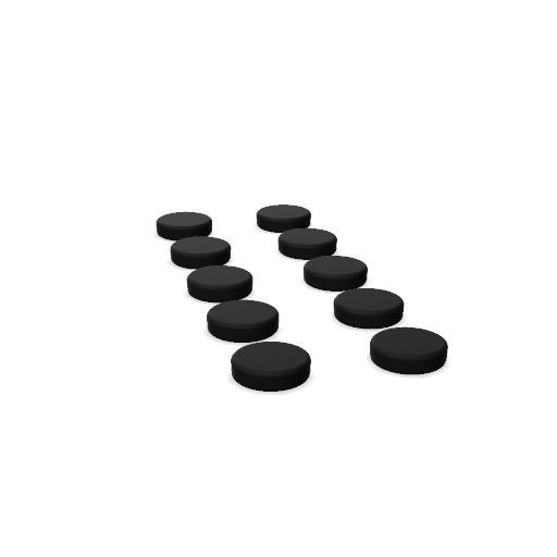 Magnete, stark, schwarz, 10 St.