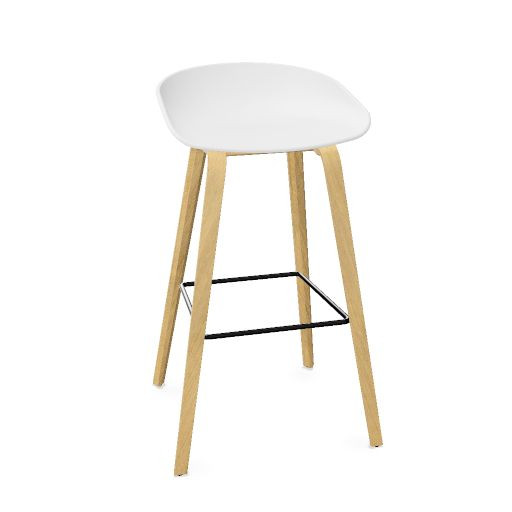 AAS 32 Stool polypropylene, wood base