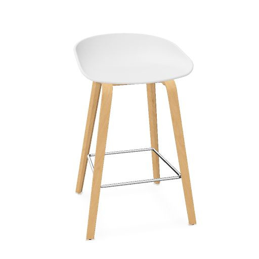AAS 32 Stool polypropylene, wood base