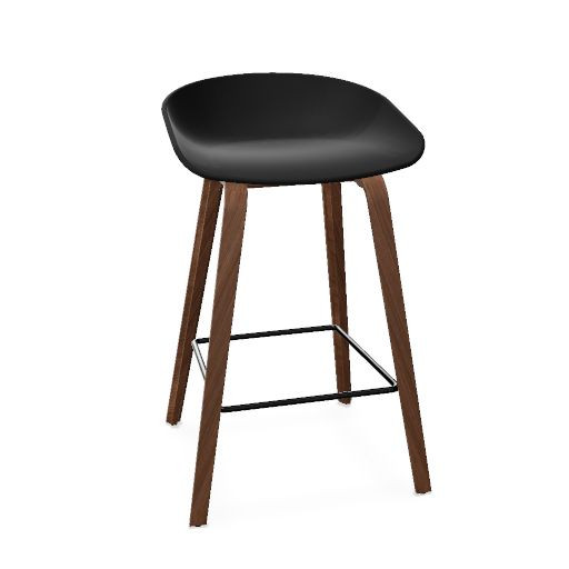 AAS 32 Stool polypropylene, wood base